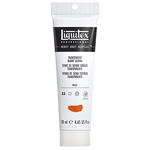 Image of Liquitex Professional Heavy Body Acrylic Paint 4.65-oz tube, Transparent Burnt Sienna