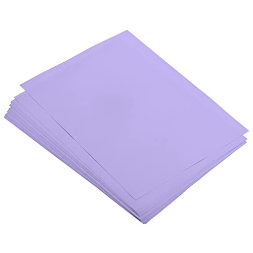 sourcing map 100 Sheets Colored Copy Paper 8 1/2 Inch Printer Paper 80gsm Light Purple for Office Printing, Document Copying, Invitations, Forms, Art Projects