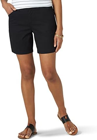 Lee Women's Legendary 7" Chino Walkshort – Classic Black 7‑Inch Short, Size 10