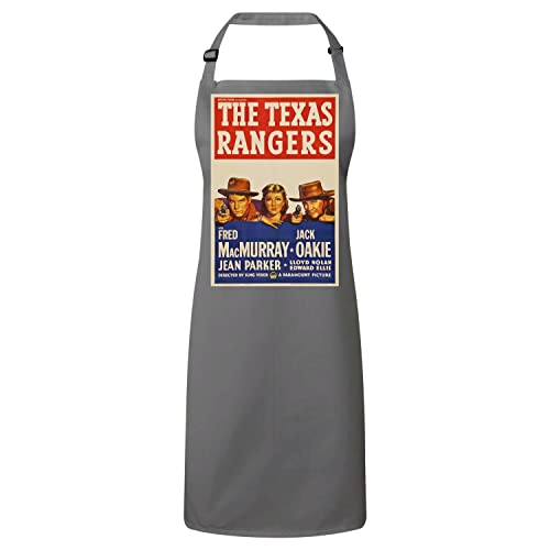 Tablier Texas Rangers premium au design affiche de cinéma vintage