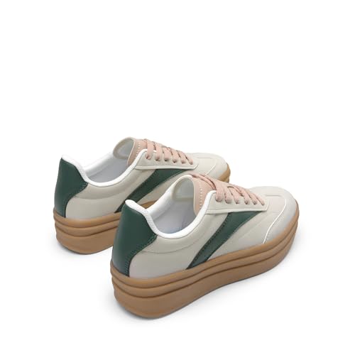 DREAM PAIRS Women's Platform Sneakers Walking Val Tennis Lace-Up Comfortable Casual Fashion Sneakers Shoes.3