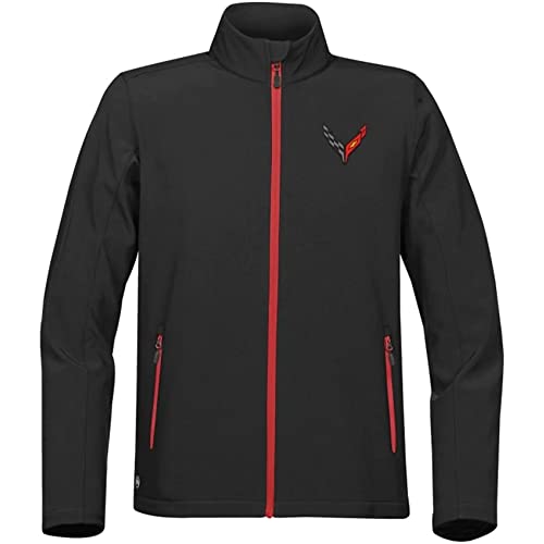 Image of C8 Corvette High-Performance Soft Shell Jacket - Next Generation Zip Up (Large)