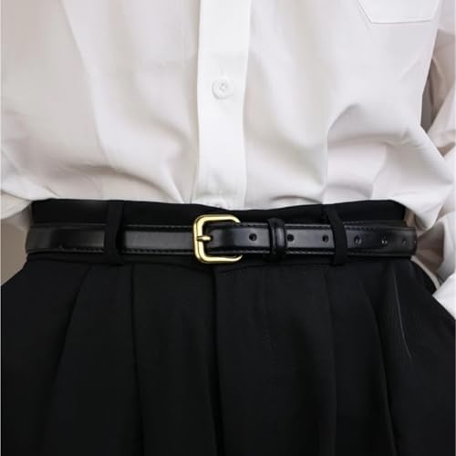 Women's Belts Fashion Skinny Soft Leather Belt 1.8cm Ladies Girdle Alloy Buckle Dress Jeans4