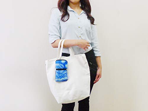 Tainada Men Women Mobile Phone Neoprene Shockproof Dual Zippered Sleeve Case Bag Pouch with Carabiner, Neck Lanyard Strap, Holster for iPhone 11 Pro, Xs, Samsung S10, S10e, Note 10 (Starry Night)