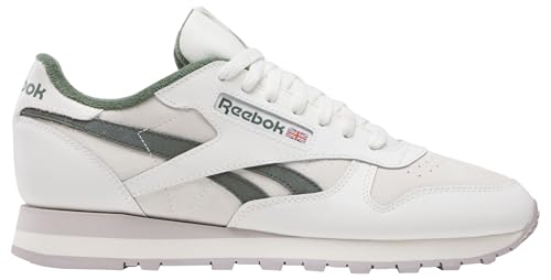 Reebok Classic Leather, Zapatillas Unisex Adulto, Multicolor Chalk Chalk Breakaway Green, 40 EU