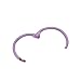 Xiaoyztan 50 Pcs Note Book Binder Rings Loose Leaf Opening Ring Buckles Iron Hanging Rings Keyrings (Inner Diameter 1-Inch Purple)