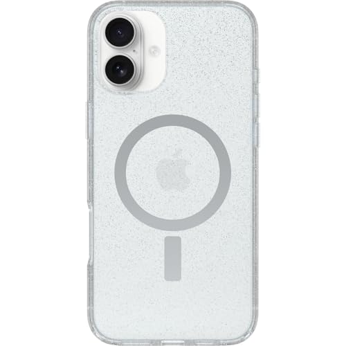 Image of OtterBox iPhone 16 Plus Symmetry Series Clear Case - Stardust - Ultra-Thin, Sleek iPhone Case, Glitter iPhone Case