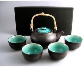 Japanese Ocean Blue Five Piece Teaset