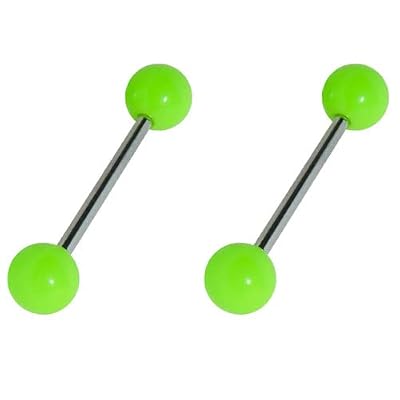 Tienda GLE2227Z2a - Piercing de lengua fosforescentes, fosforescentes, acrílico, plástico, barra de acero quirúrgico, 16 mm de largo y 1,6 mm de grosor, bolas de 6 mm, plata, acero quirúrgico | Ya disponible en tu tienda friki favorita! En mundofriki.es! Tienda GLE2227Z2a - Piercing de lengua fosforescentes, fosforescentes, acrílico, plástico, barra de acero quirúrgico, 16 mm de largo y 1,6 mm de grosor, bolas de 6 mm, plata, acero quirúrgico | Ya disponible en tu tienda friki favorita! En mundofriki.es!
