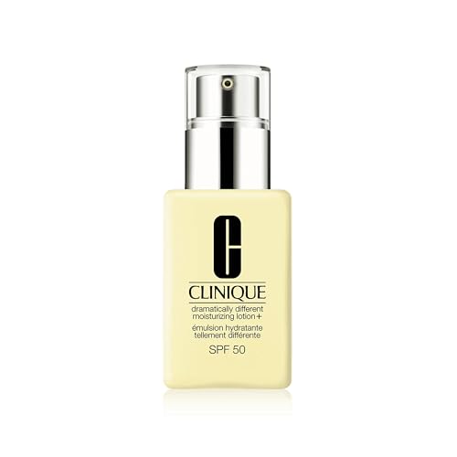 Clinique Émulsion Hydratante Tellement Différente + SPF 50 | Pour Peaux Sèches à Mixtes | Hydratant + Protection Solaire, 75 ml