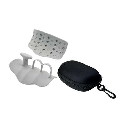 kowaku 2Pcs Weight Lifting Grips Gym Hand Grips Fingerless Ergonomic Hand Protection Barbell Bar Pads for Powerlifting Gym Training, Gray