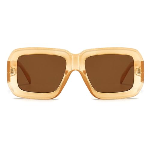 Image of Square Sunglasses For Women Men Trendy Fashion Rectangle Sunglasses Uv Protection Retro Vintage Womens Sunglasses