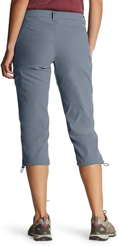 Eddie Bauer Women's Rainier Tech Capri Pant (US, Numeric, 8, Regular, Regular, Gray)2