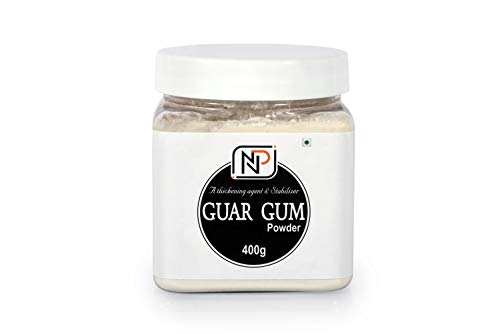 Image of NaturePlatter Guar Gum Powder - 400g ( All Natural, Thickening, Binding Agent for Baking ) (JAR PACK)