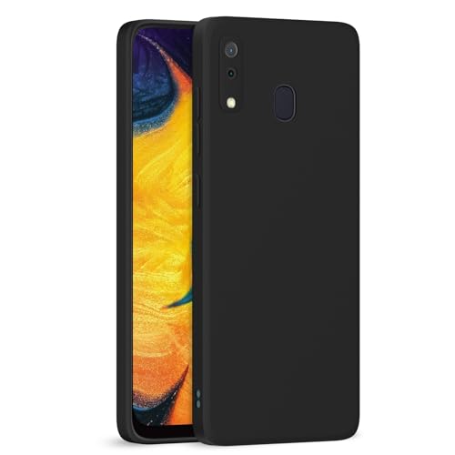 Image of Outlouders Back Cover for Samsung Galaxy A20 / A30 / M10s | Camera Protection | Durable Soft Matte Silicone Bumper Case (Black)