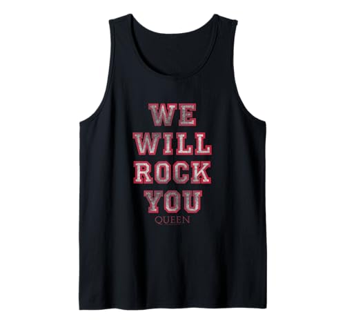 Queen Official We Will Rock You Pink Tank Top