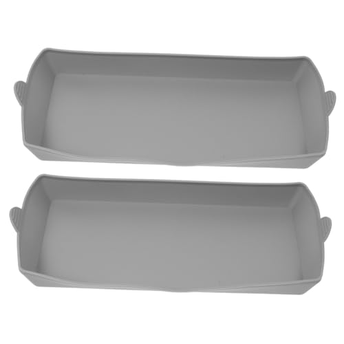 OUNONA 2pcs Silicone Loaf Pan Non Stick Rectangular Bread Mold for Baking Versatile Kitchen Tool for Home and Bakery Use Random