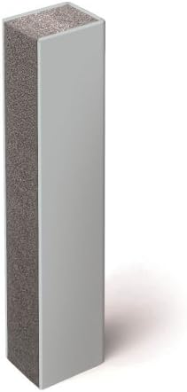 2 1/4 inch (55 mm), 3-Sided, Gray Quietjoint Acoustic Partition Closure, 10 Foot (3 m) Length