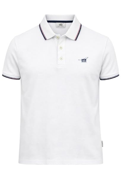 P626128 POLO UOMO HENRY COTTON'S IN COTONE PIQUET MEZZA MANICA CON PROFILO A CONTRASTO