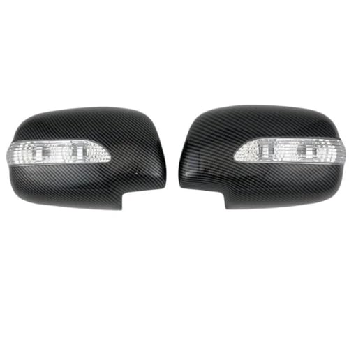 Couvercle de miroir de porte carbone pour Toyota Hilux Fortuner 2008-2014 avec LED