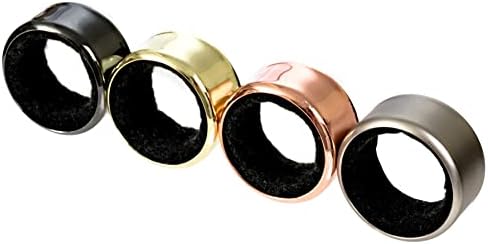 VinoDrip Wine Drip Ring Set 4 Piece, Stainless Metal Wine Bottle Collars, Leakproof Ring Drip Stoppers for Wine Bottles, Wine Cease Equipment for Bar and Dwelling, Assorted Colours