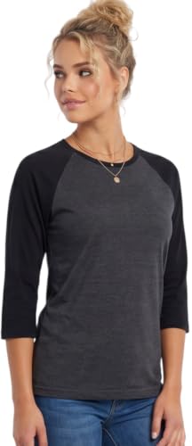 Image of ToBeInStyle Women's Classic Two Color Cotton Baseball T-Shirts