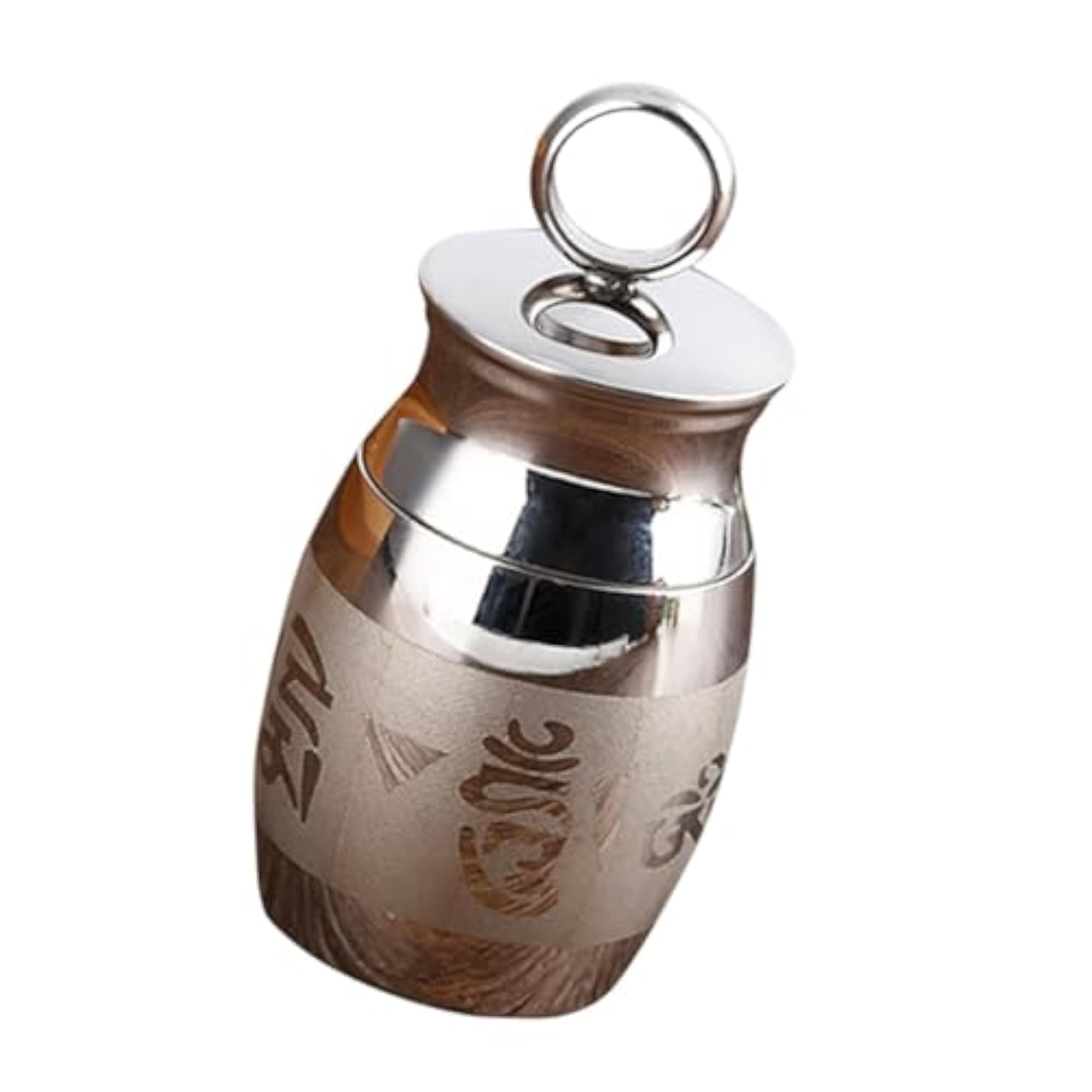 Titanium Steel Urn Pendant Perfume Bottle Locket Charm