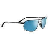 Serengeti - DANTE 2.0, Shiny Black, Saturn 555nm Blue Polarized, Medium-Large size sunglasses, Men sunglasses, Sport, Watersports