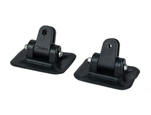 Bimini Zubehör Set für Bimini Top: 2 Halterungen zum Aufkleben für Schlauchboote, 1 Gabelschlüssel, Bootabdeckplanen, Bootverdeck, Bootsabdeckung, Sonnenverdeck