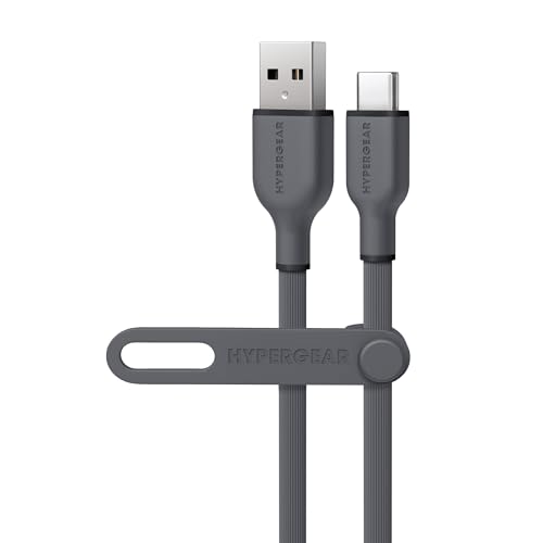 HyperGear USB to USB-C Cable - Gray 4ft-18W USB to USBC Cable, Type C Fast Charging Cables, Data Transfer Cord, Type C Charger Charging Cords for iPhone and Android - Durable for Daily Use & Travel image 5