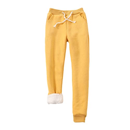 Pantalon de sport épais d'hiver haut de gamme pour femmes avec cordon de serrage M