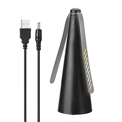 XIUNIA Fliegenabwehr-Ventilator, automatischer Fliegenfang-Fliegenfallen-Ventilator, USB-Aufladung, elektrisch, gegen Fliegen und Insekten, für drinnen und draußen Cover