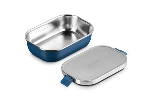Image of Le Creuset Stainless Steel On The Go Lunch Box, 30 oz., Deep Teal