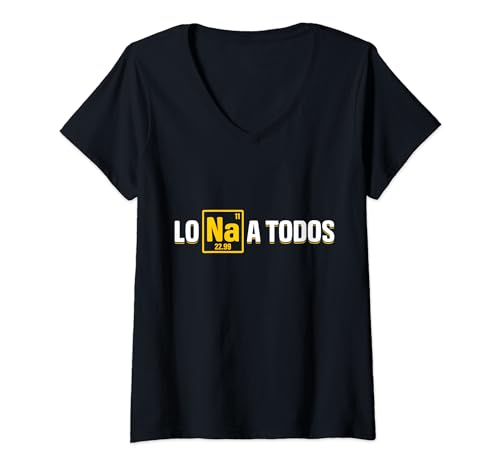 Lo Sodio A Todos - Los Odio a Todos - Química Camiseta Cuello V