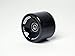 FREEDARE 70mm Longboard Wheels with ABEC-7 Bearings and Spacers(Black,Set of 4)