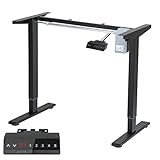【Anpassbare Tischgröße】Höhenverstellbarer Schreibtisch elektrisch ist kompatibel mit Tischen mit einer Länge von 120-160 cm und einer Breite von 60-80 cm und wird mit einer Installationsanleitung geliefert, die nur gemäß den Anweisungen installiert werden muss.