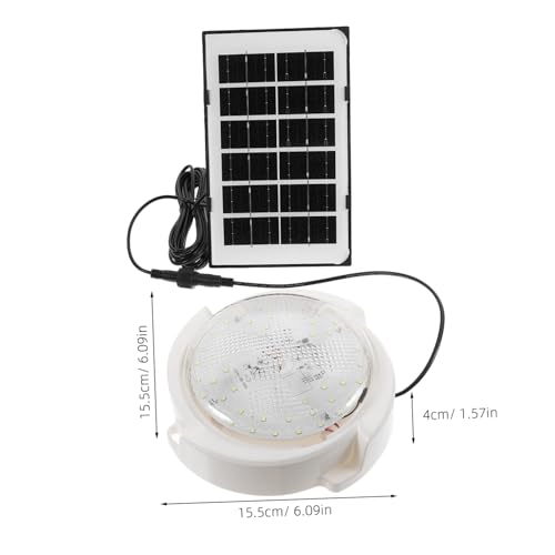 Lampe murale solaire avec télécommande et plafonnier étanche NUOBESTY