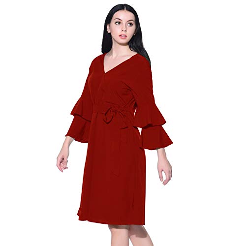 Image of Uptownie Lite Women's Crepe Skater Knee Length Dress