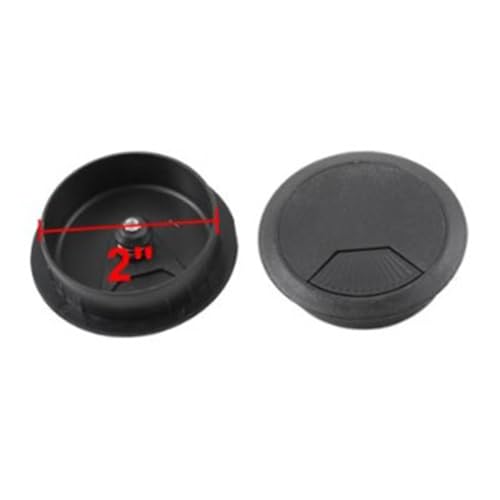 PartyKindom 10 piezas cubre agujeros para cables negros para escritorio para gestión de cables computadoras fácil instalación para oficina en casa y más miniatura 2