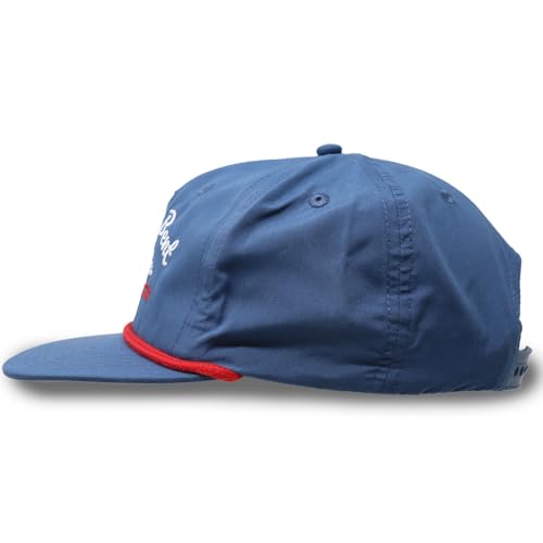 Image of WHISKEY BENT HAT CO. The Frio Snapback Rope Hat - Vintage Baseball Cap, Adjustable Outdoor and Trucker Cap, One Size Fits All