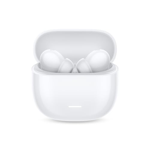Image of Redmi Buds 5C Bluetooth TWS in Ear Earbuds,Up to 40Db Hybrid Noise Cancellation,Quad Mic,Custom Eq,10Mins Charge for 2Hours Life,Up to 36Hrs Playback,Gaming TWS|Bass White