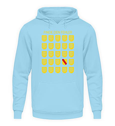 Hoodie bleu ciel Finde den Fehler idéal pour les sorties décontractées et le cocooning