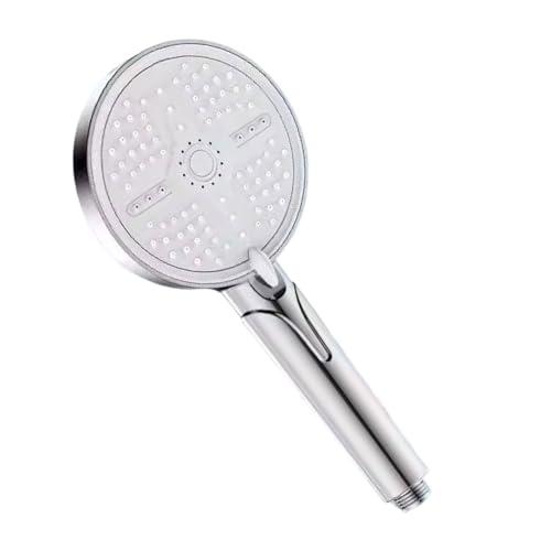 Holdes Alcachofa de ducha con ducha de mano, cabezal de ducha amplificador de presión con cabezal de ducha de mano, 5 modos, ducha de lluvia para apartamento, residencia universitaria, hotel, casa