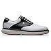 FootJoy Men's Traditions Spikeless Previous Season Style Golf Shoe, White/Black, 11