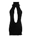 Produktbild YUANMO Damen Sexy Backless Hollow Out One-Piece Pullover Anime Cosplay Jungfrau Killer Pullover Einteilige Bikini Knit Tank Top Weste (Schwarz, One Size)
