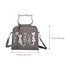 TOYANDONA Damen Pu Umhängetasche Schultertasche Mit Katzenmotiv Langlebig Mittelgroß Vielseitig Für Freizeit Und Alltag #4