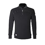 [ひだまり] 紳士用 エベレストプロ ハイネックアンダー 防寒インナー あったか肌着 [サピウム] [3重構造] M ダークブラック [EVPS901]