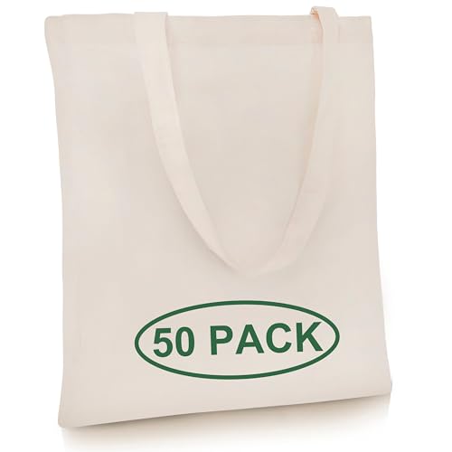 Sacs fourre-tout réutilisables en coton beige 33x38cm à anses souples