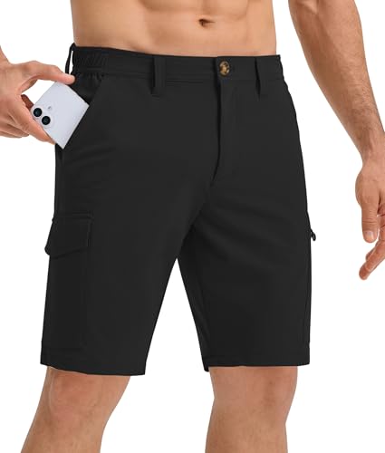 Bermuda de golf pour homme extensible avec short d'extérieur respirant 6 poches