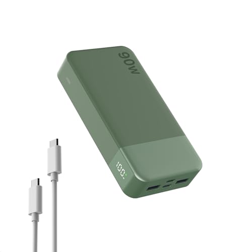 Power Bank 20000mAh NOBIS 90W con 4 puertos para cargar portátiles y móviles